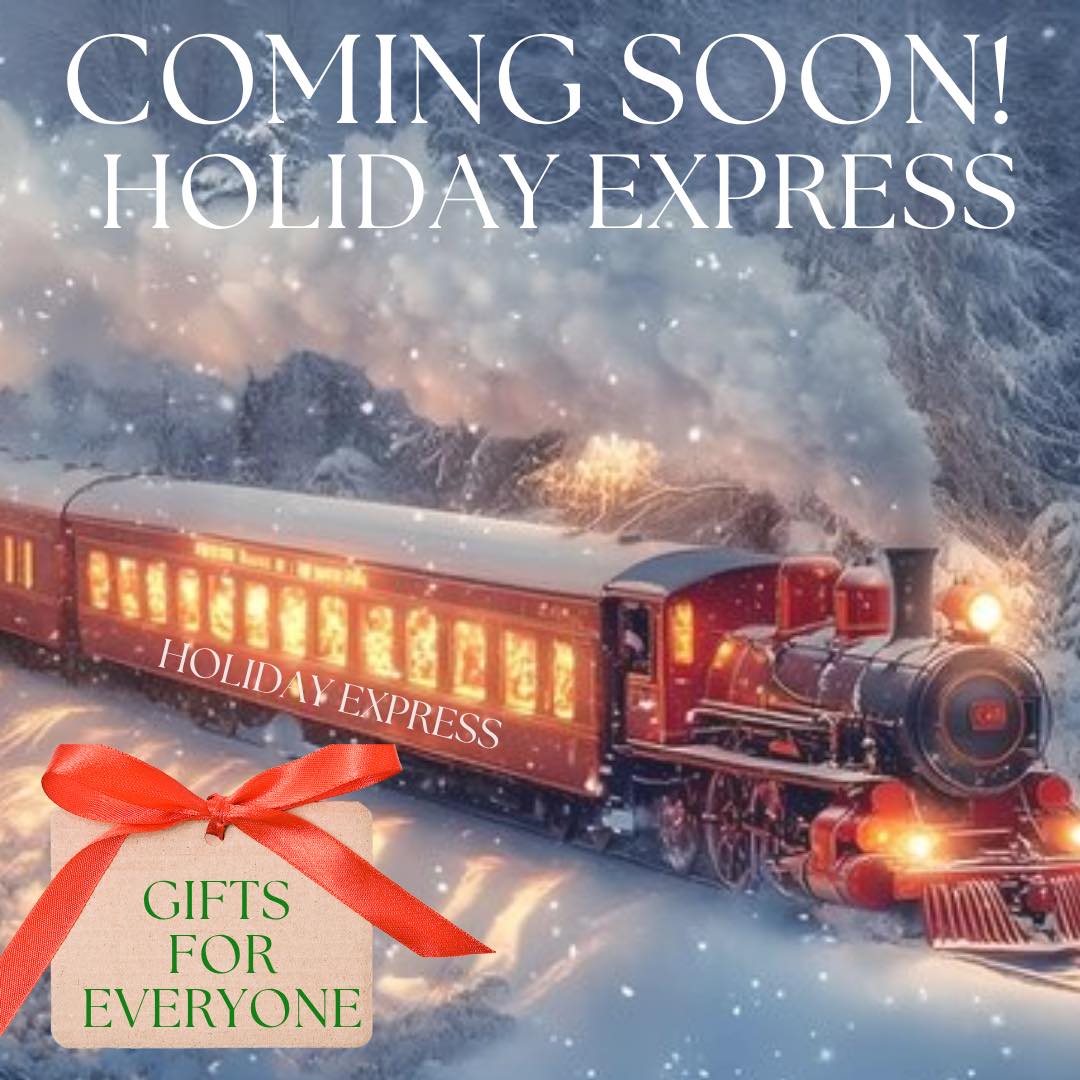🚂🚂Choo-choo!! 🚂🚂

The Holiday Express is pulling up soon with 5 festive stops for all your holiday shopping! Get ready to shop exclusive deals and unique gifts at each stop. 🚂 

 Drop your favorite holiday GIF if you’d like to hear more details! @highlight